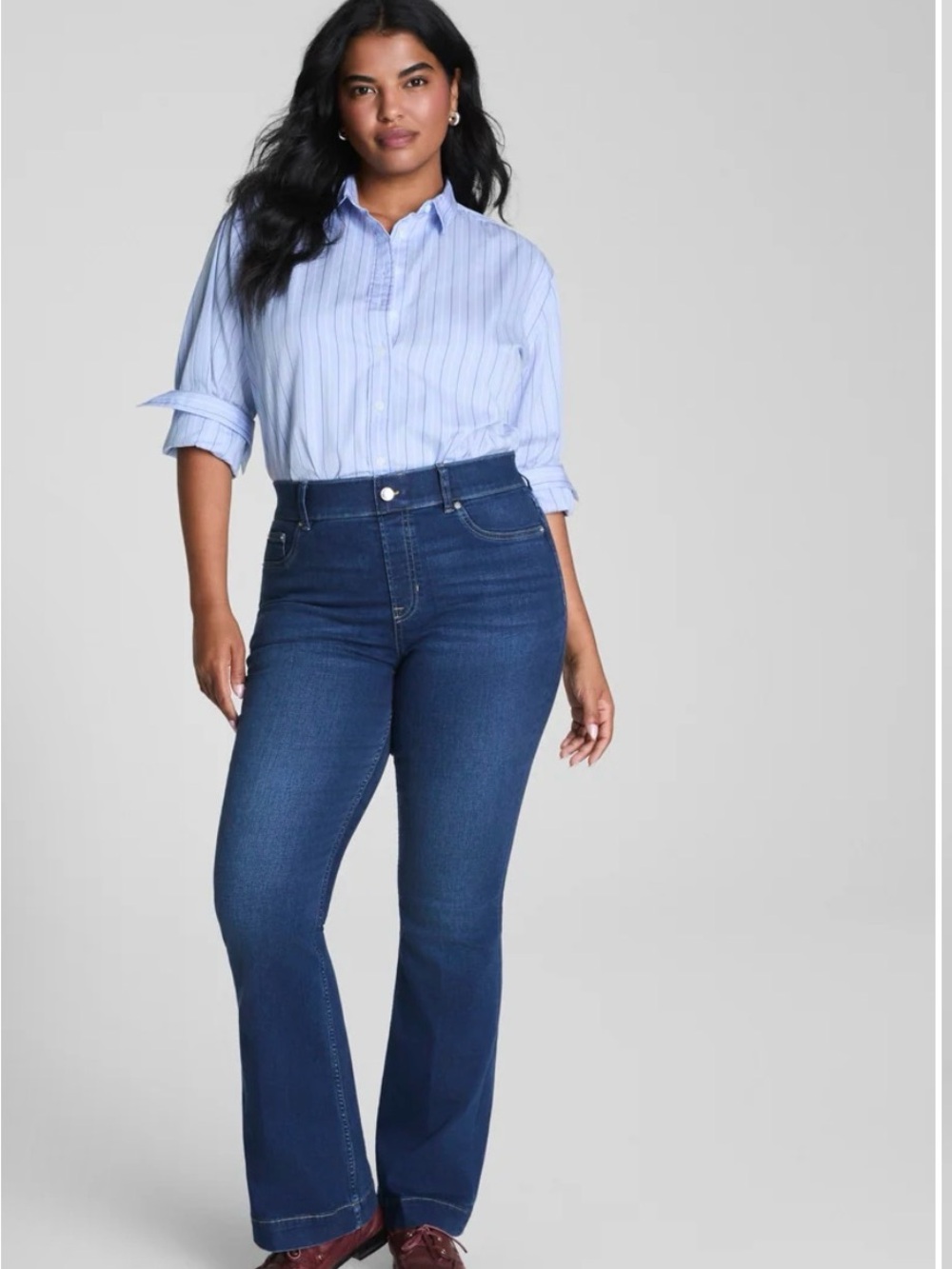SPANX Shape EveryWhere Pull-On Flare Jeans in Medium Petite